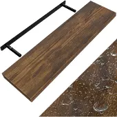 Casaria Wandplank Zwevend Donkere Eik MDF 90x23x3,8cm