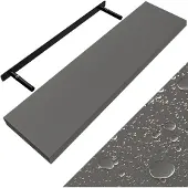 Casaria Wandplank Zwevend Mat Grijs MDF 90x23x3,8cm
