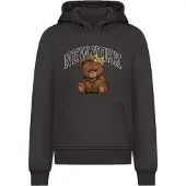 Mister tee Sweatshirt 'NY Crowned Bear' bruin / goud / zwart / wit