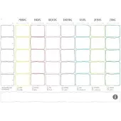 Sans marque Gezinnig Weekplanner notitieblok A4