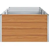 vidaXL Verhoogde plantenbak Lichtbruin 240 x 80 x 45 cm