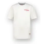 Vingino T-shirt met backprint wit Jongens Katoen Ronde hals Backprint - maat 104