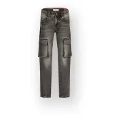 Vingino Straight Jeans Paolo cargo Jongen Zwart 116