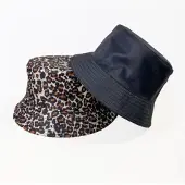 Go Go Gadget - Bucket hat - Vissershoedje - Omkeerbaar - Panterprint/Zwart