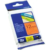 Brother Tape TZe-B31 Zwart op oranje (12 mm)