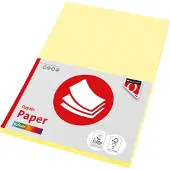 Quantore - Kopieerpapier A4 120gr kanariegeel 100vel | Pak a 100 vel | 10 stuks