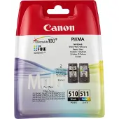 Canon PG-510 / CL-511 Inktcartridge Zwart + 3 kleuren Multipack