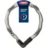 ABUS Fietsslot Kettingslot - Tresor 6807C - Security level 7 - zilver - 110 cm - Geschikt voor elektrische fietsen en stadsfietsen