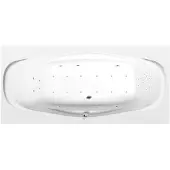 Polysan Garda Whirlpoolbad, 190x90x44cm, Highline Hydro-Air, chroom