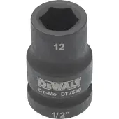 DeWalt DT7530 Krachtdop 1/2" kort | 12mm