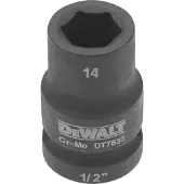 DeWalt DT7532 Krachtdop 1/2" kort | 14mm