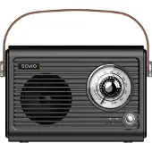 Savio draagbare FM-radio op batterijen, Bluetooth, AUX, SAVRS-01