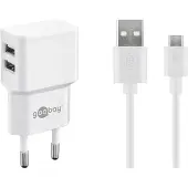 Goobay Dual Micro USB Charger Set (18 W)