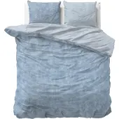 Sleeptime Dekbedovertrek Katoen Flanel - Washed Cotton Blauw 240 x