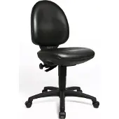 Topstar Tekenkruk Permanent Contact Kunstleder Zonder armleuning Zwart 110 kg TEC 50 5 Wieltjes