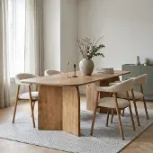 Giga Meubel Eettafel Dalarna Naturel Deens Ovaal 240cm