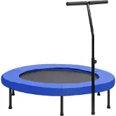 vidaXL Fitnesstrampoline met handgreep en veiligheidsmat 122 cm