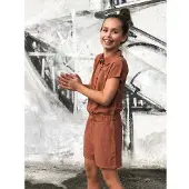 LEVV Girls jumpsuit Maral roestbruin | Maat: 176