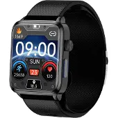 INF Smartwatch met bloedzuurstof- en bloeddrukmeter Black