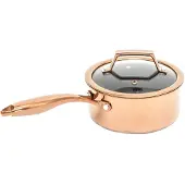 Hâws Santo Santo steelpan met deksel hybrid coating 1,5 L Rose Gold