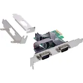 InLine interfacekaart, 2x serieel RS-232, PCIe, AX99100, laag profiel