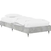 vidaXL Bedframe Betongrijs 80 x 200 cm Bewerkt hout