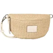 Tom Tailor schoudertas Rosie Raffia Belt Bag Mixed Cream White beige