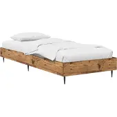 vidaXL Bedframe Oud hout 80 x 200 cm Bewerkt hout