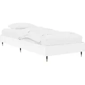 vidaXL Bedframe Wit 80 x 200 cm Bewerkt hout