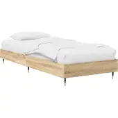 vidaXL Bedframe Sonoma Eiken 80 x 200 cm Bewerkt hout