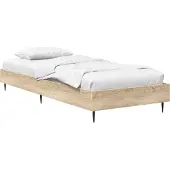 vidaXL Bedframe Sonoma Eiken 80 x 200 cm Bewerkt hout