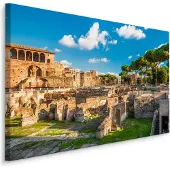 Karo-art Schilderij - Forum van Trajanus, Rome Italië, Premium Print