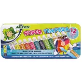 Jolly verf set Super Tempera 7,5 ml 12 kleuren kinderverf.