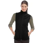Stedman Fleece bodywarmer zwart voor dames L (40)