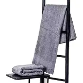 Hamams own Bamboe sauna handdoek xxl grijs 200x90 van Hamams own