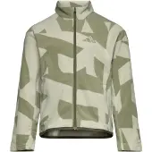 Adidas Functionele fleece jas 'Multi' lichtgroen / wit