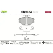 Valeo 302638A Remblokken