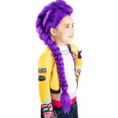 Rubies Kinderverkleding Pruik Rumi K-Pop Paars