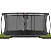 BERG Trampoline FlatGround Ultim Champion 410 Grey + Safety Net Deluxe XL