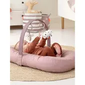 Done by Deer Hanging Activity Toy Happy Clouds Sand 2 Pieces Goud Kinderen
