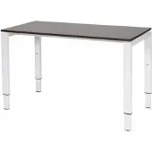 Schaffenburg Verstelbaar Bureau - Domino 120x60 logan - wit frame
