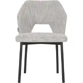 MUST Living Bloom eetkamerstoel polyester polaris lichtgrijs