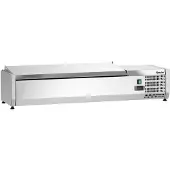 Bartscher Opzetkoelvitrine ED3-1201 - 3x 1/3 GN + 1x 1/2 GN - 1300x395x290mm