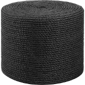 vidaXL Jute Touw 6 mm Zwart 100% Tossa jute