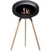 Le Feu Bio Ethanol Haardvuur - Black Ground Wood Oak Black