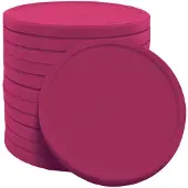 Combicraft blanco recycle munt gemaakt van biologisch afbreekbaar aardappelzetmeel - fuchsia - Ø 29mm - verpakking 3000 stuks