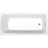 Polysan Lily Whirlpoolbad, 150x70x39cm, Attraction Hydro-Air, chroom