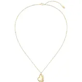BOSS Goudkleurige ketting met hartvormige hanger