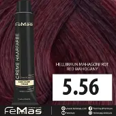 Femmas (5.56) - Haarverf - Lichtbruin Mahonie Rood - 100ml