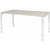 Schaffenburg Verstelbaar Bureau - Domino 160x90 robson - wit frame